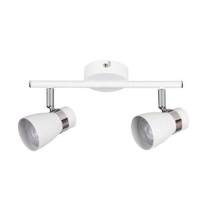 Applique 2x Luci Orientabile GU10 Bianco